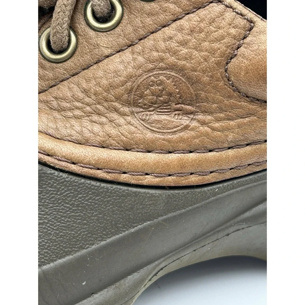 Crocs Axle All Terrain Leather Duck Islander Boat Shoes Brown 5M 7W